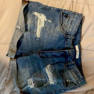 Denim shorts
